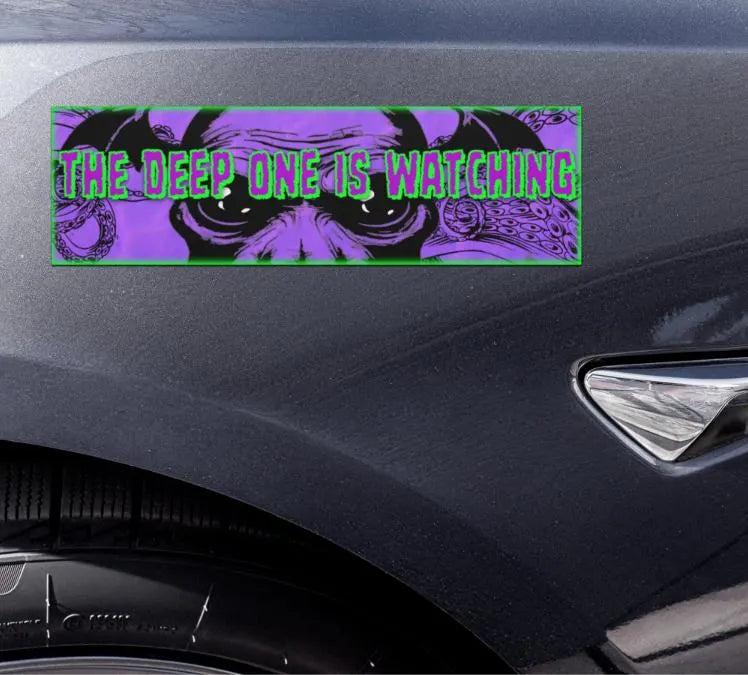 Eldritch Watcher Car sigil - Cthulhu inspired Car magnet