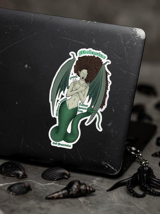 Melusine siren sea serpent Kiss-cut vinyl decal