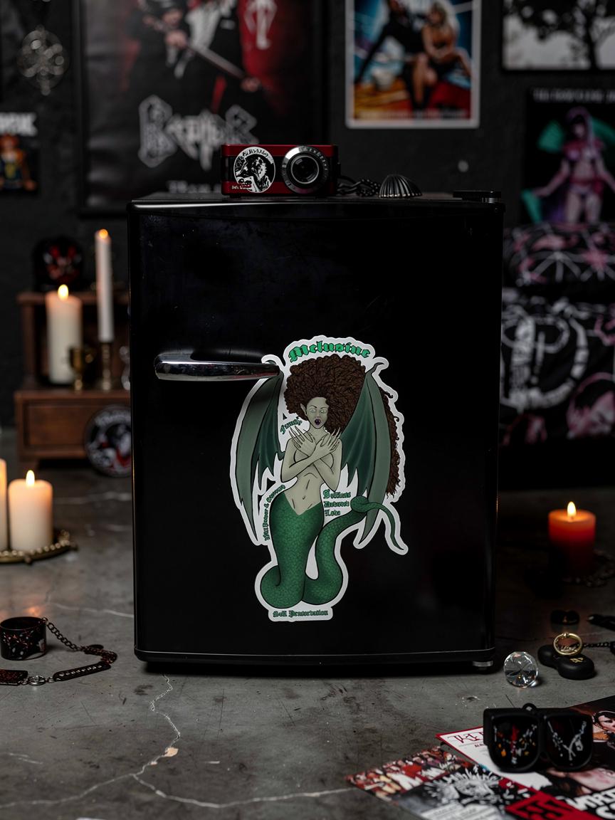 Melusine siren sea serpent Kiss-cut vinyl decal